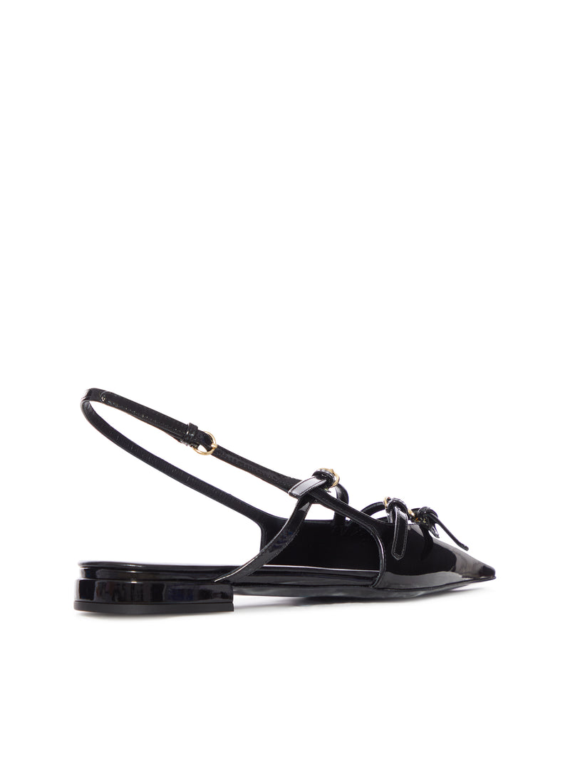 SLINGBACK BALLERINAS WITH BUCKLES
