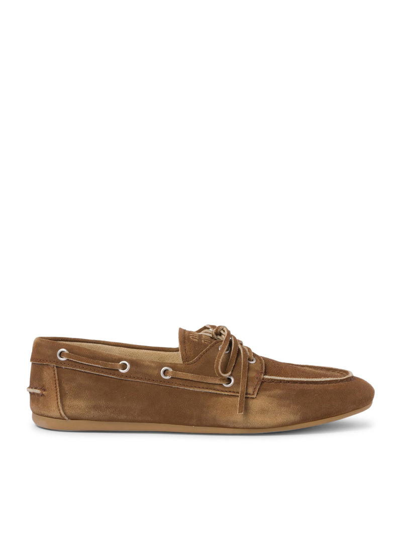 UNLINED LOAFERS IN DELAVE` SUEDE