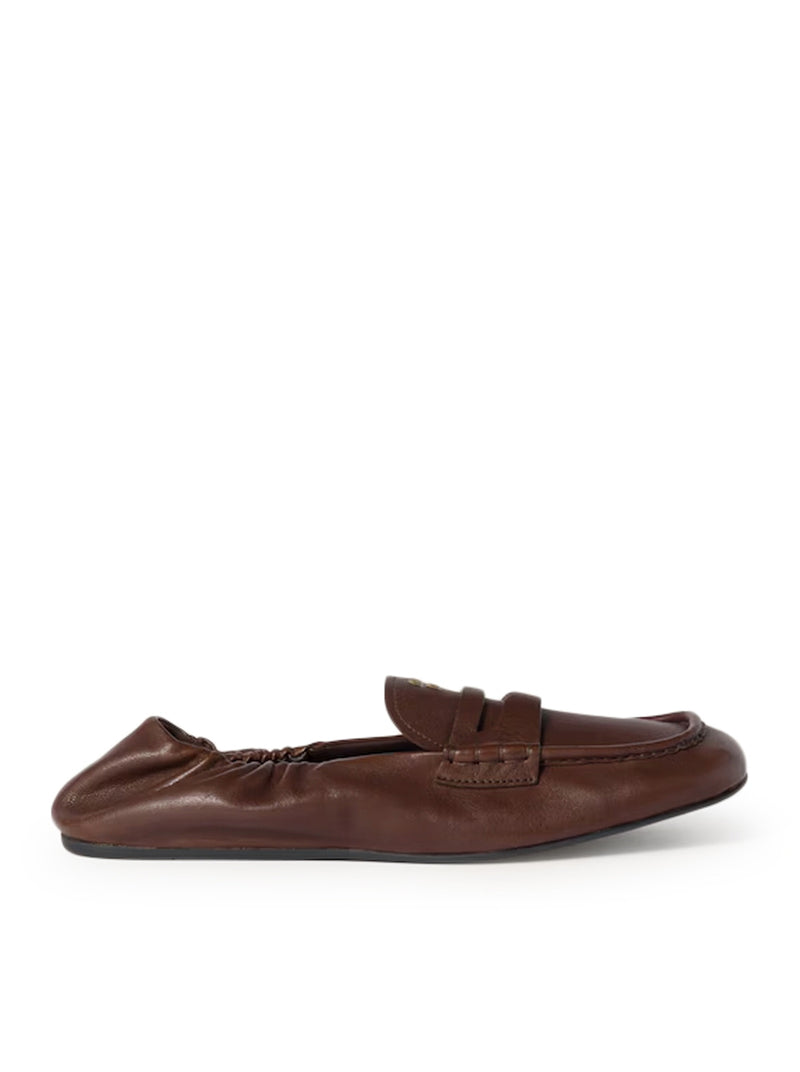 NAPPA LEATHER RUFFLED LOAFERS
