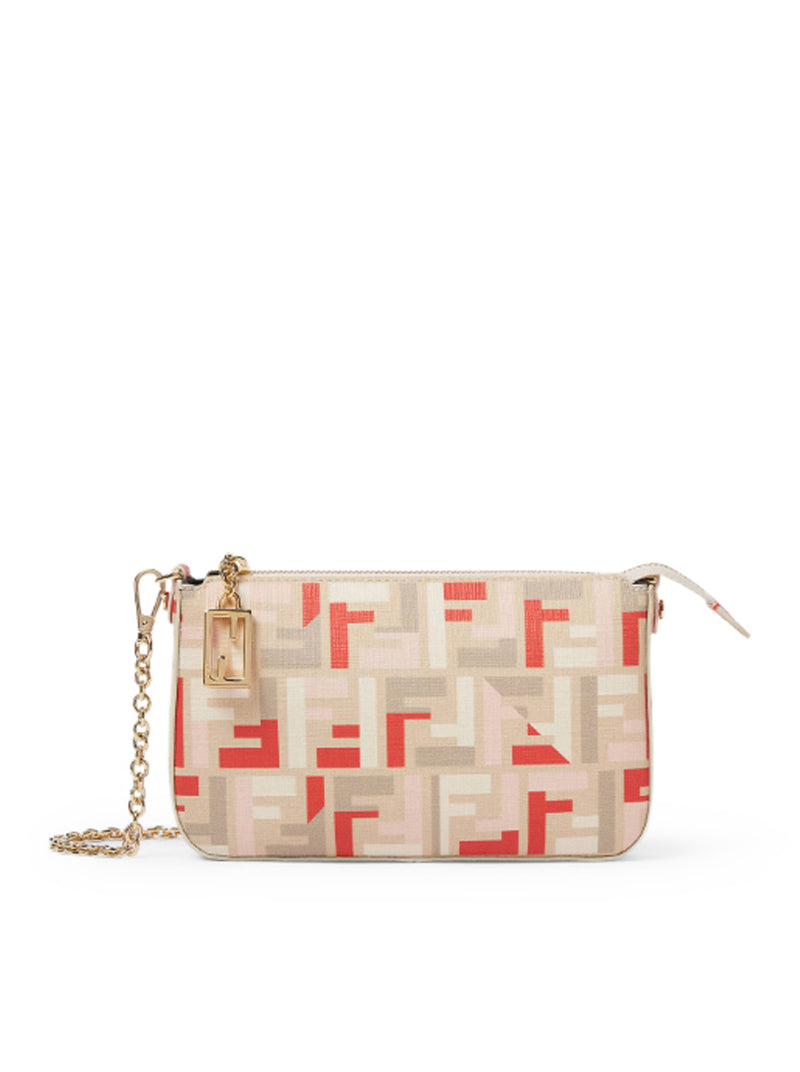 POUCH WITH FABRIC CHAIN