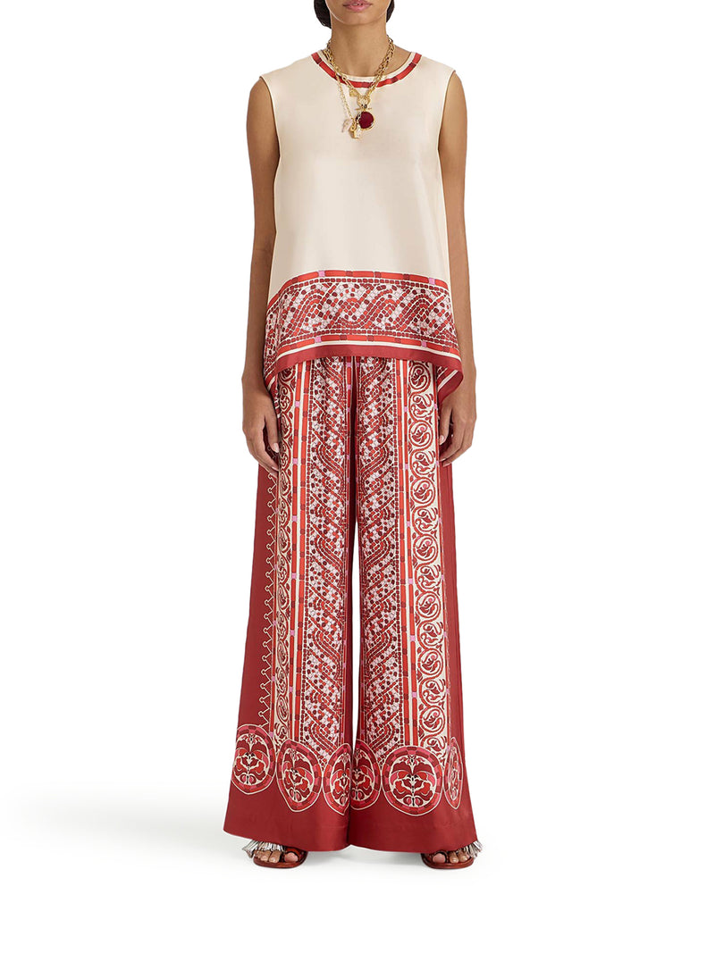 SILK PALAZZO TROUSERS
