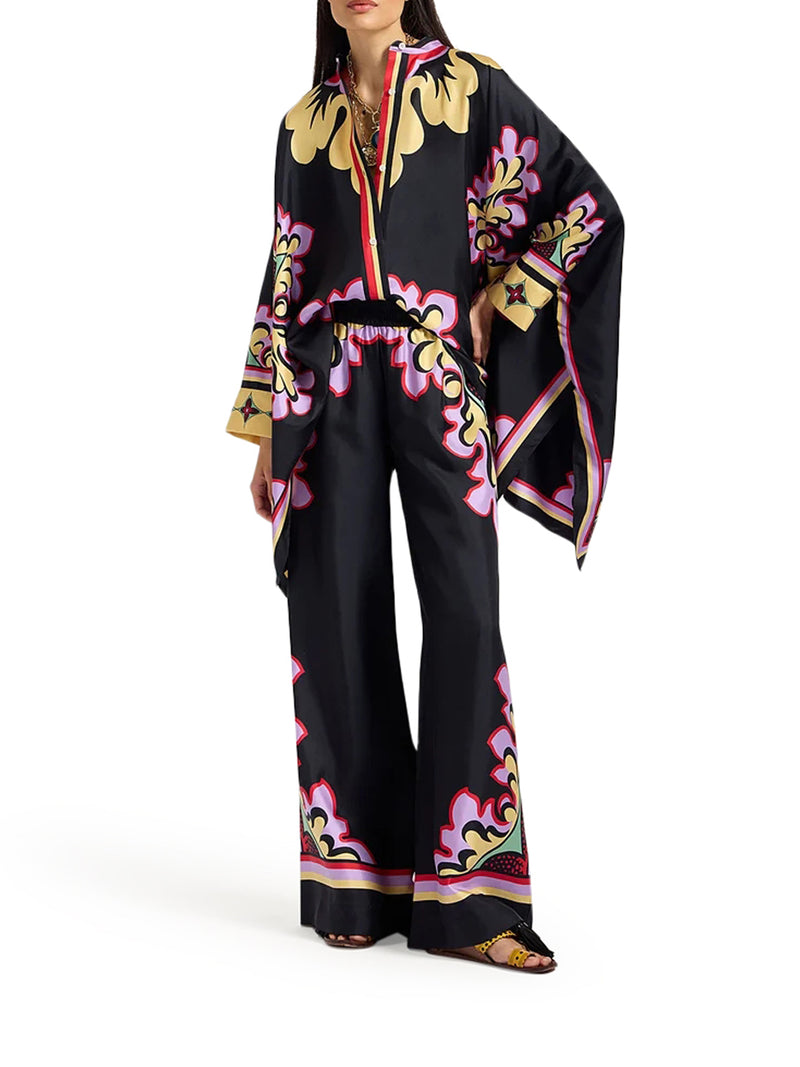 SILK PALAZZO TROUSERS