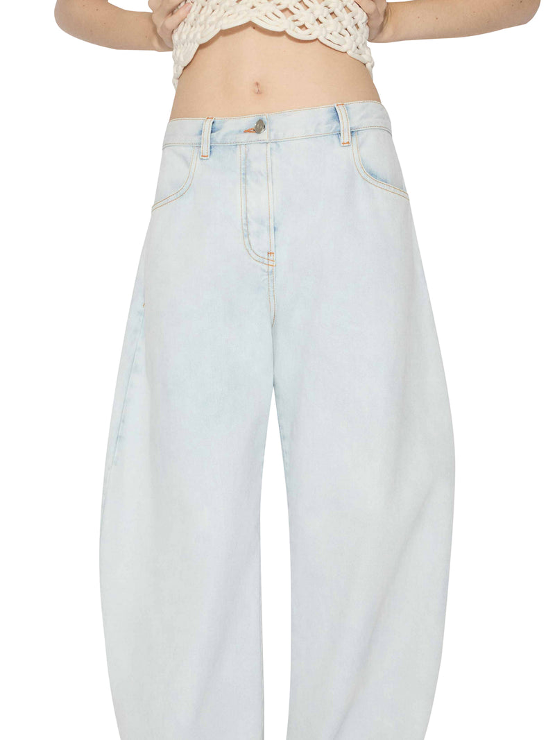 LOW WAIST ROUNDED JEANS