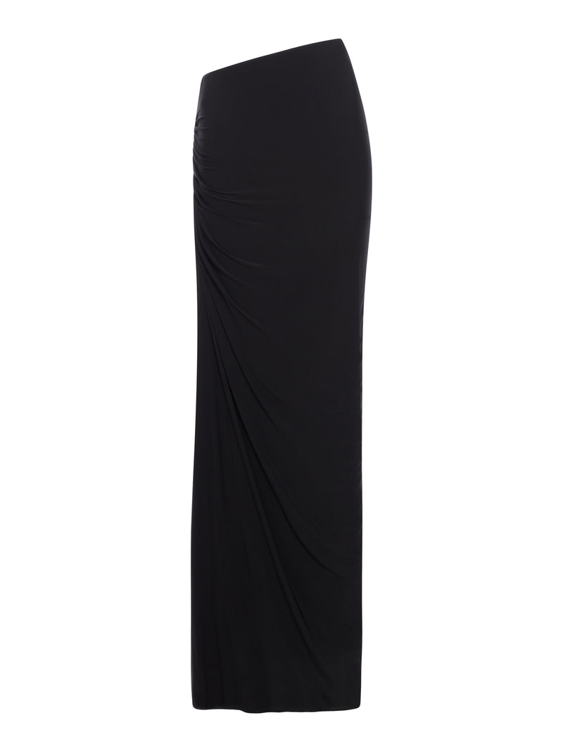 DRAPED JERSEY SKIRT