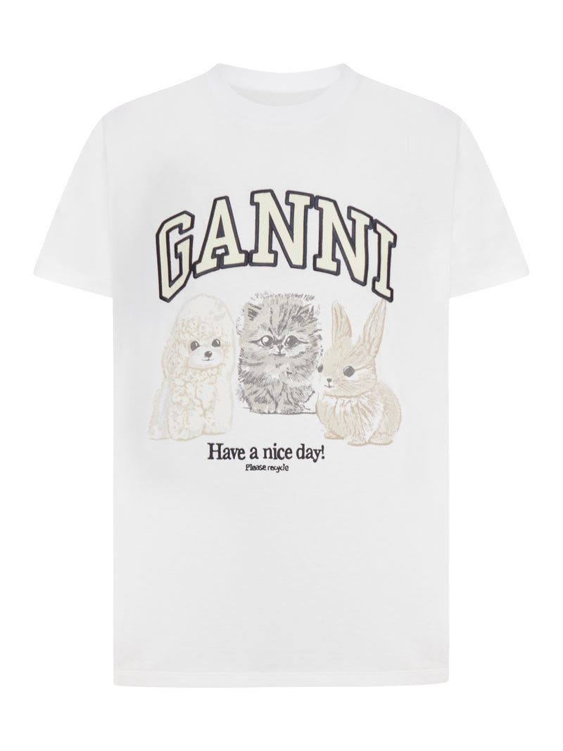 COTTON T-SHIRT WITH PRINT