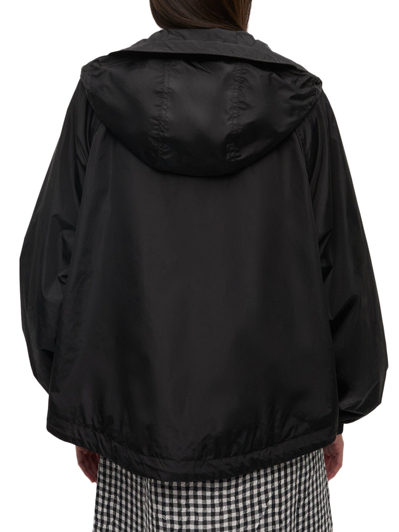 NYLON JACKET WITH GANNI LOGO PATCH