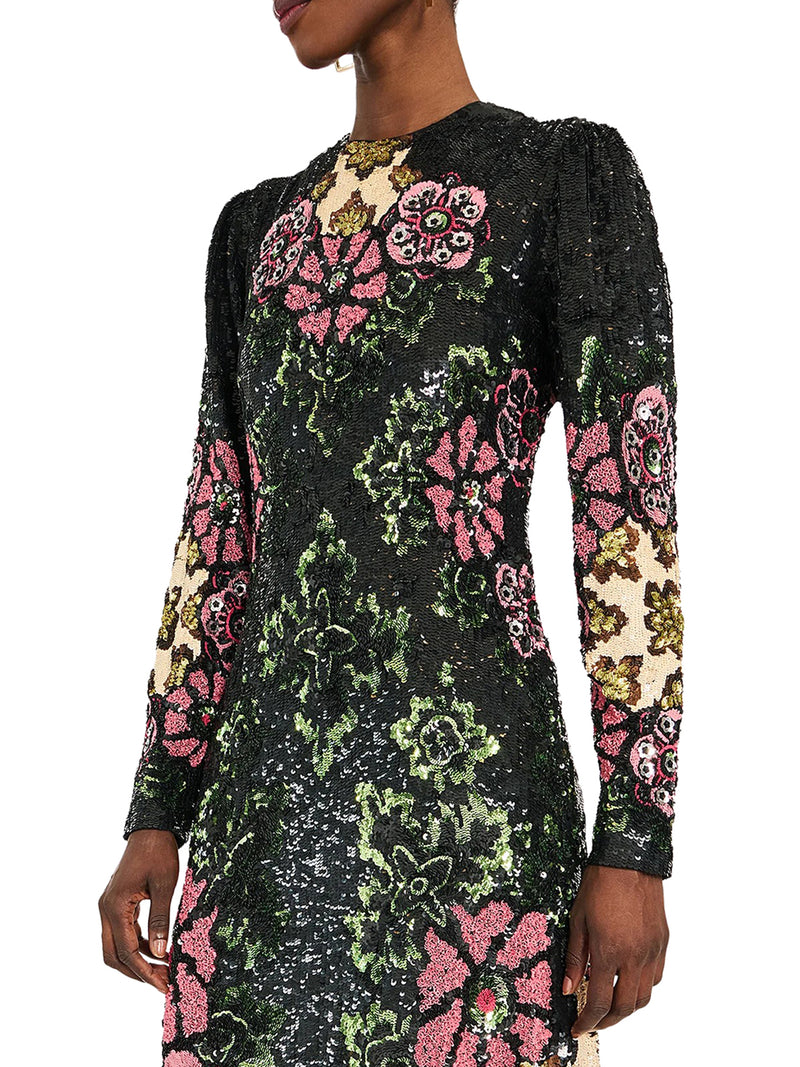 SEQUIN EMBROIDERED DRESS