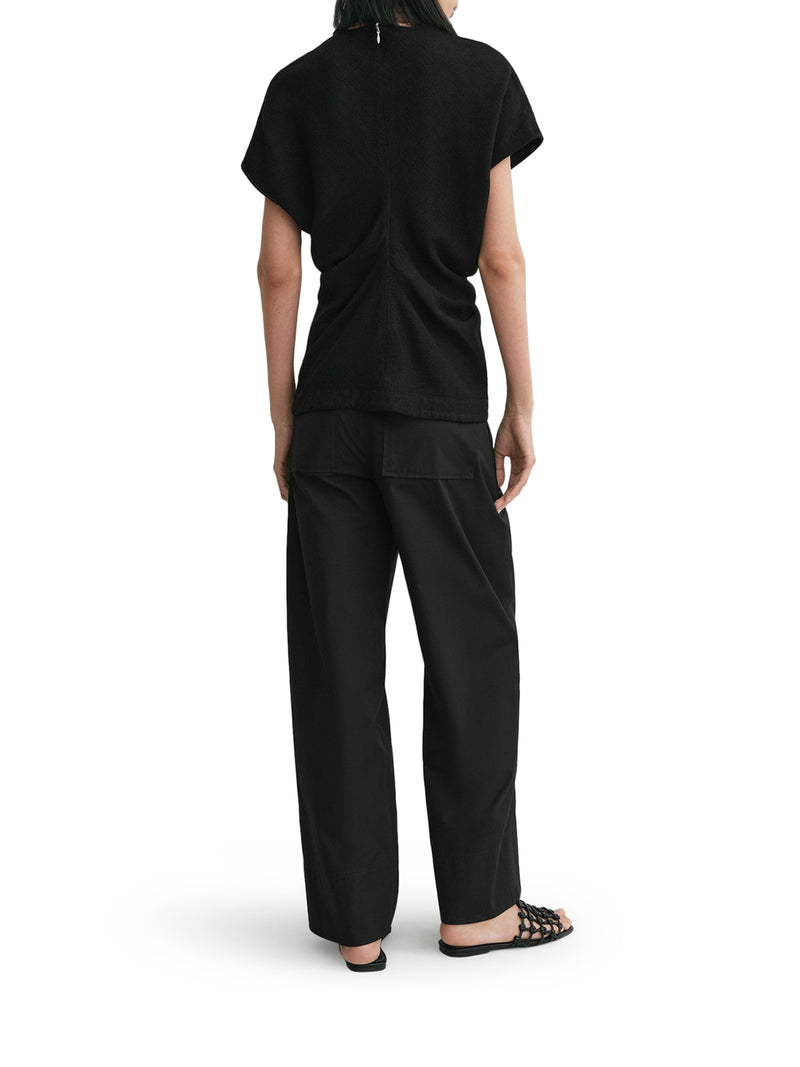 TOP WITH VISCOSE DRAPE