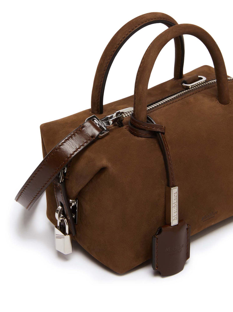 SMALL HOLDALLSSUEDE TOP HANDLE IN NUBUCK LEATHER