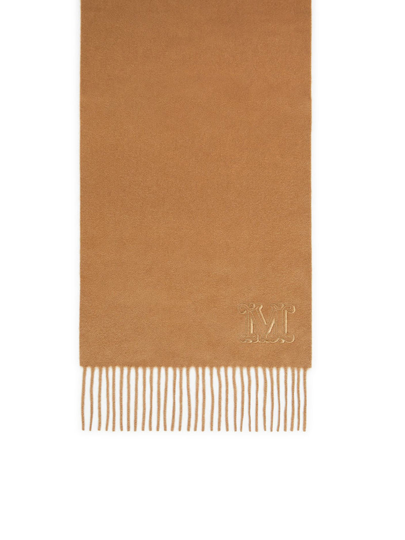 CASHMERE STOLE WITH MONOGRAM EMBROIDERY