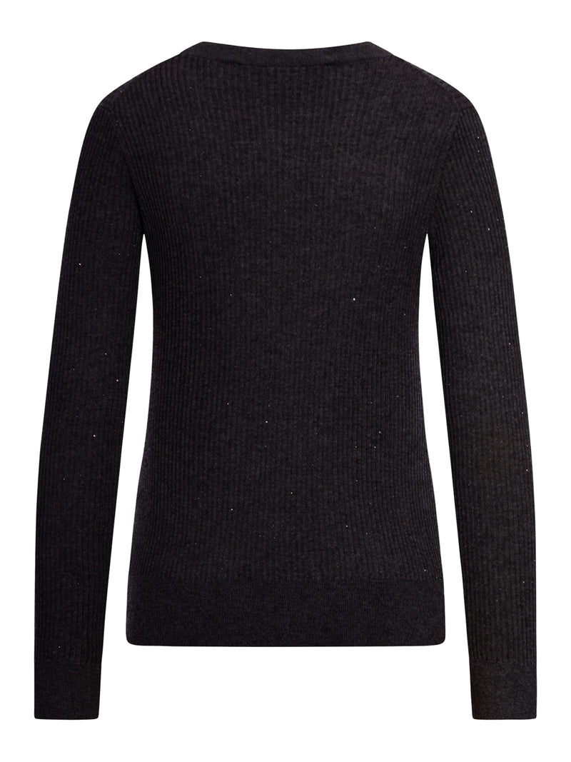 WOOL AND SILK SWEATER WITH SEQUINS