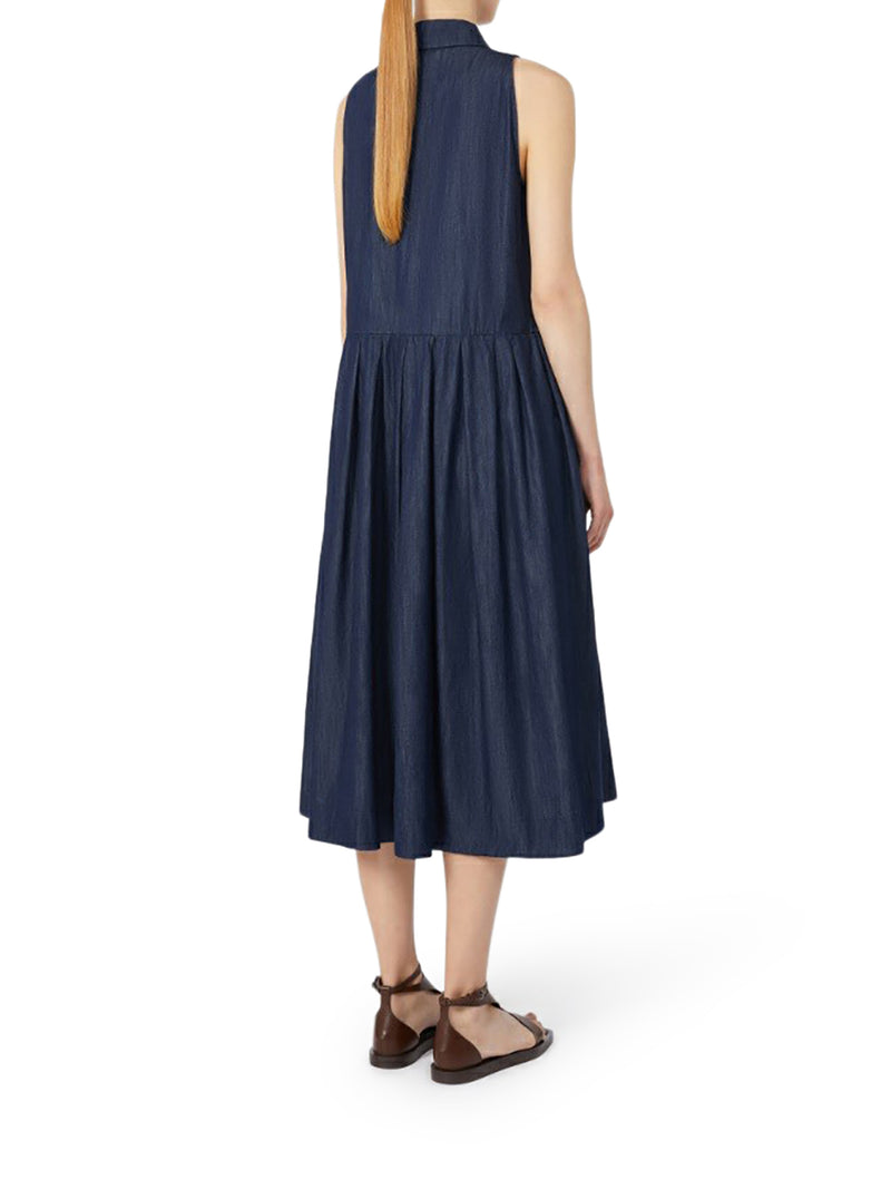 SLEEVELESS DENIM DRESS