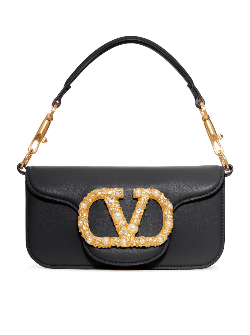 SMALL LOCO` CALFSKIN BAG WITH JEWEL LOGO