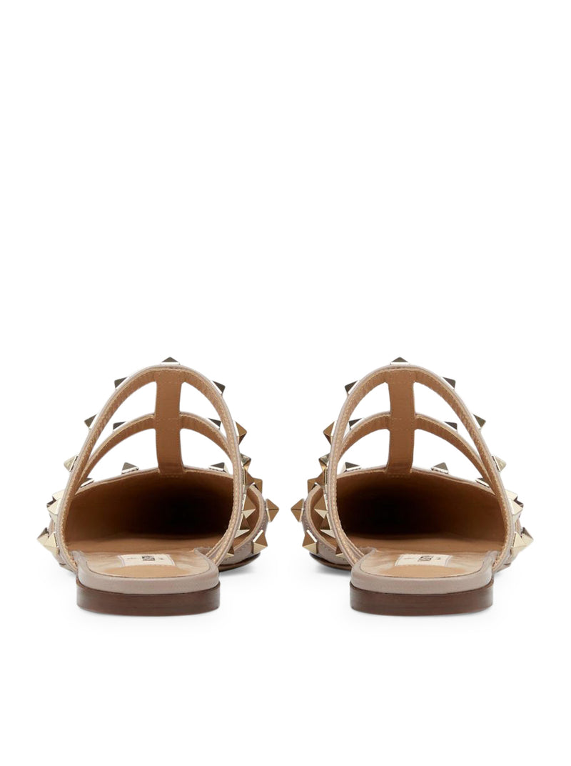 PATENT LEATHER ROCKSTUD MULE