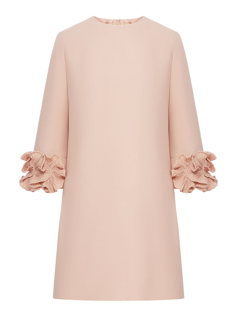 CREPE DRESS WITH ROUGE