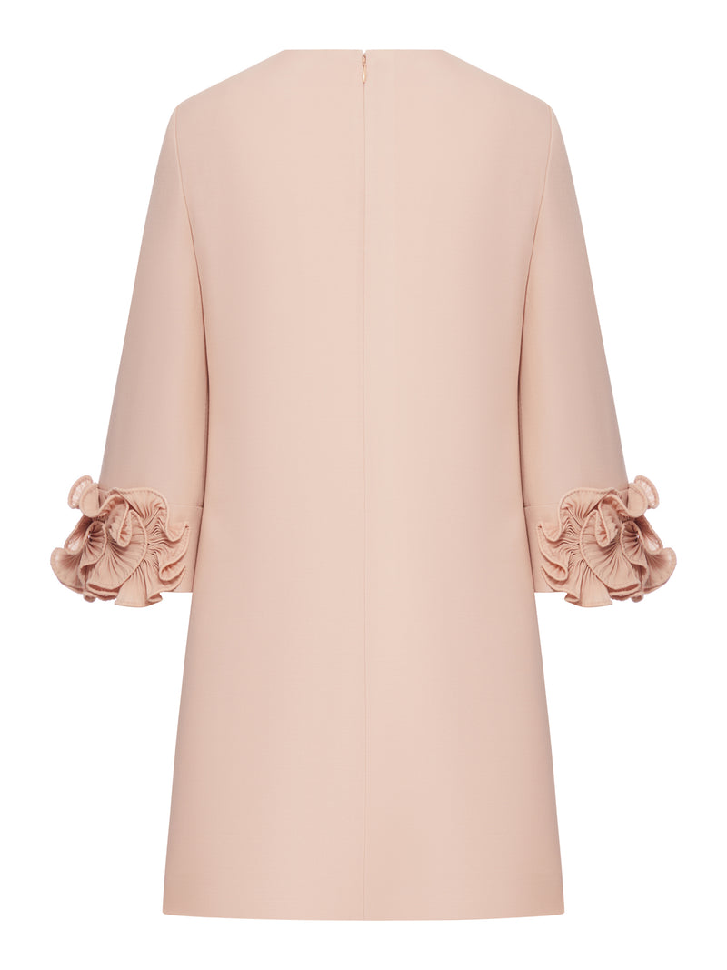 CREPE DRESS WITH ROUGE