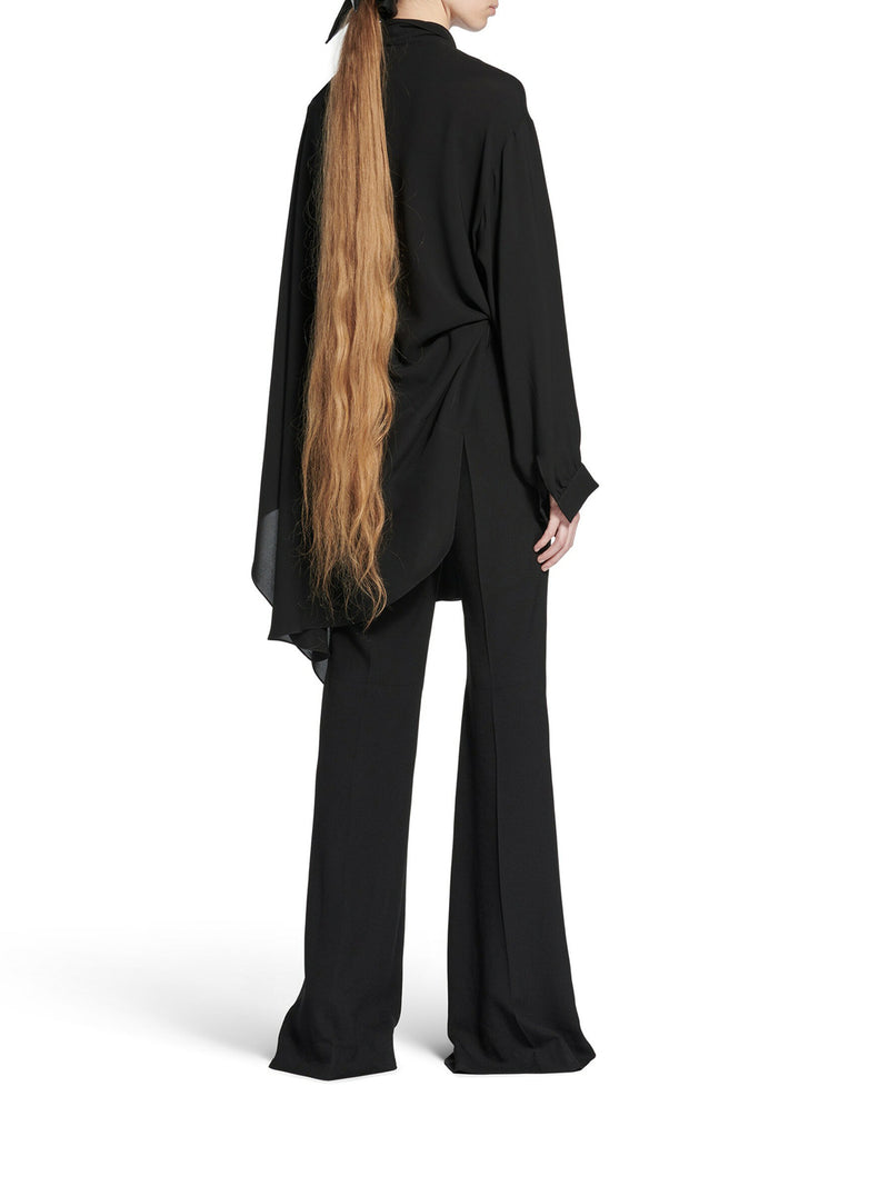 FLARED TROUSERS IN FLUID VISCOSE