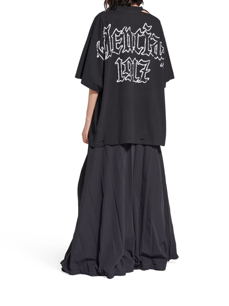 BLACKLETTER SCRIPT OVERSIZED T-SHIRT