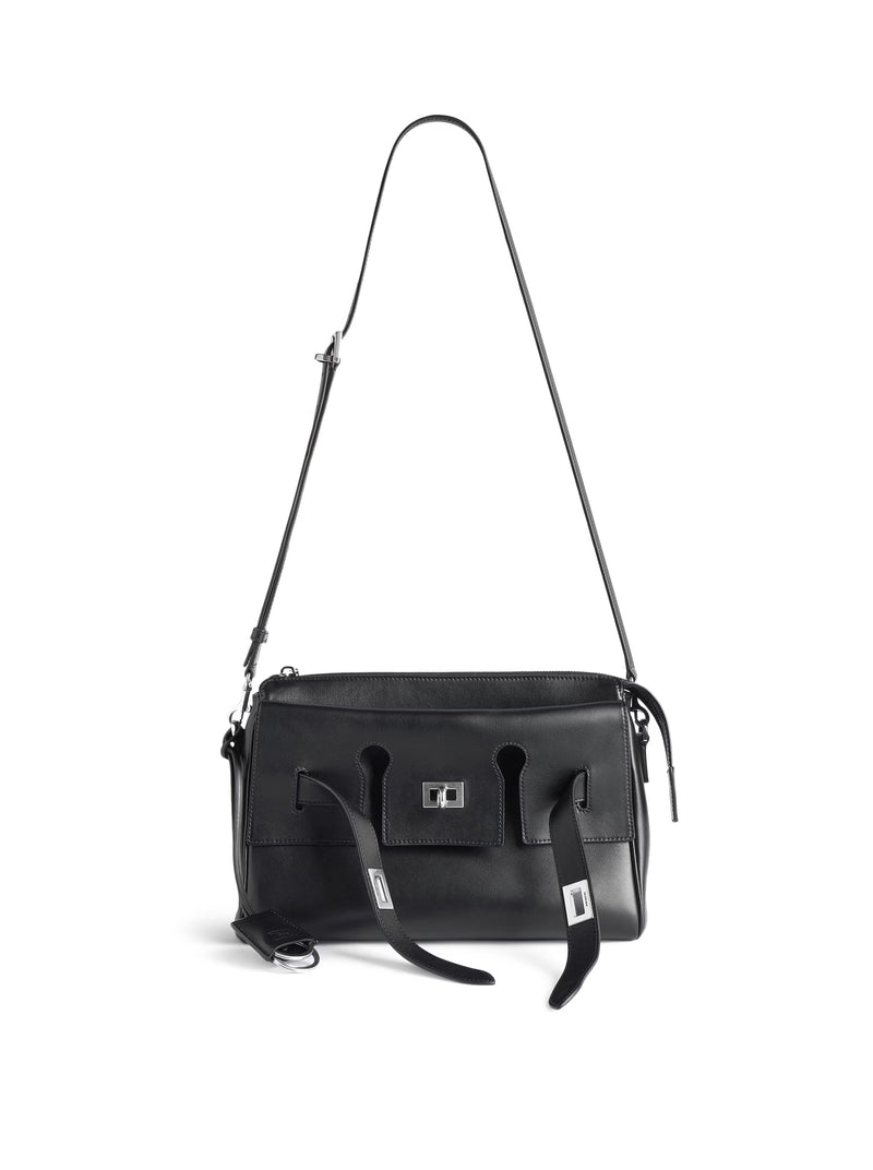 SMALL BEL AIR ZIP-UP MESSENGER BAG IN SMOOTH CALFSKIN