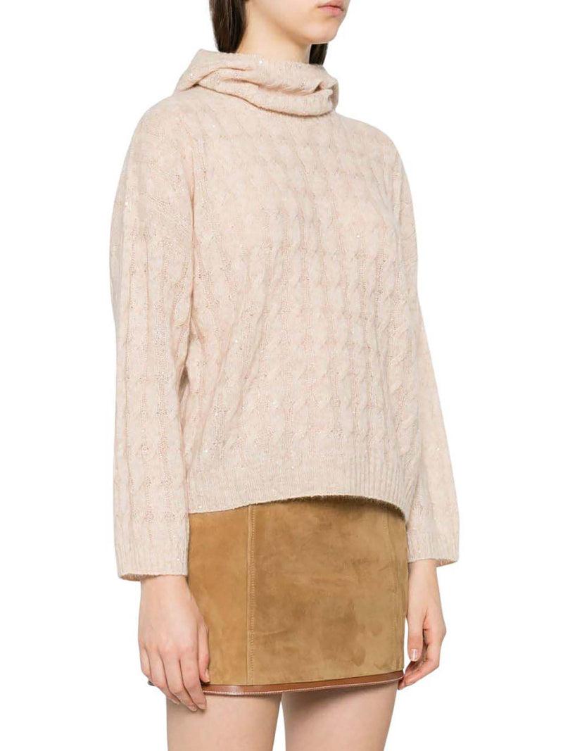 CASHMERE BLEND HOODED SWEATER