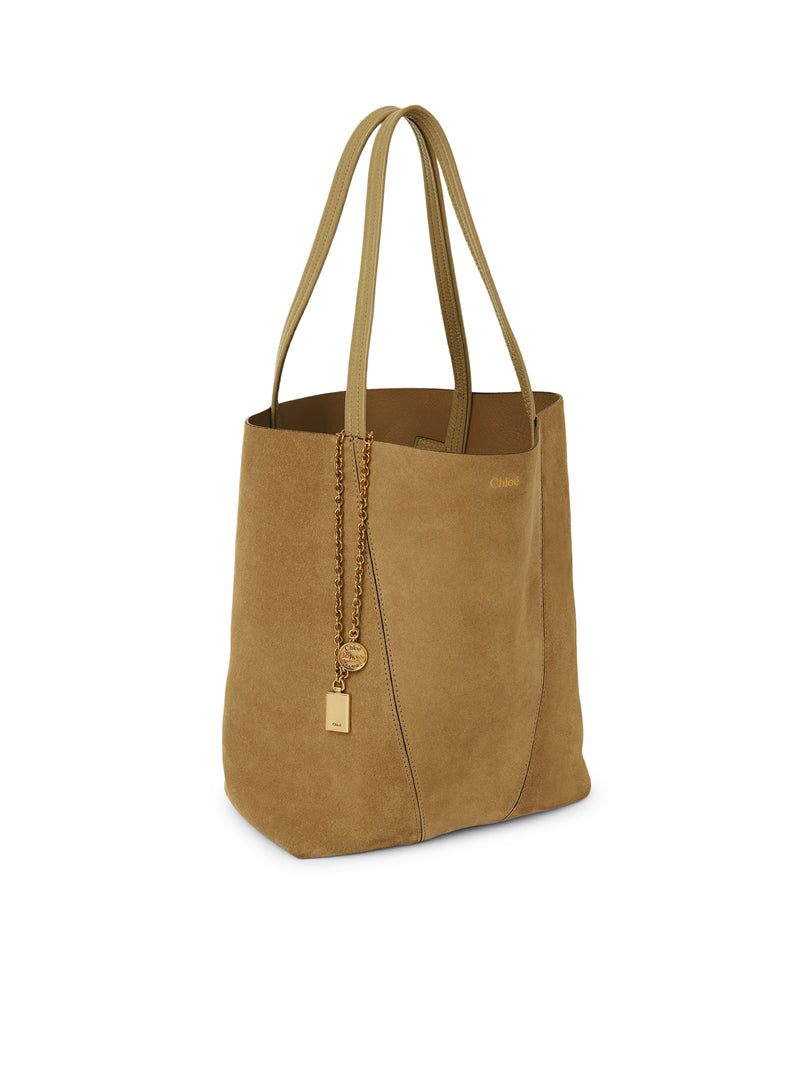 SPIN SUEDE TOTE BAG