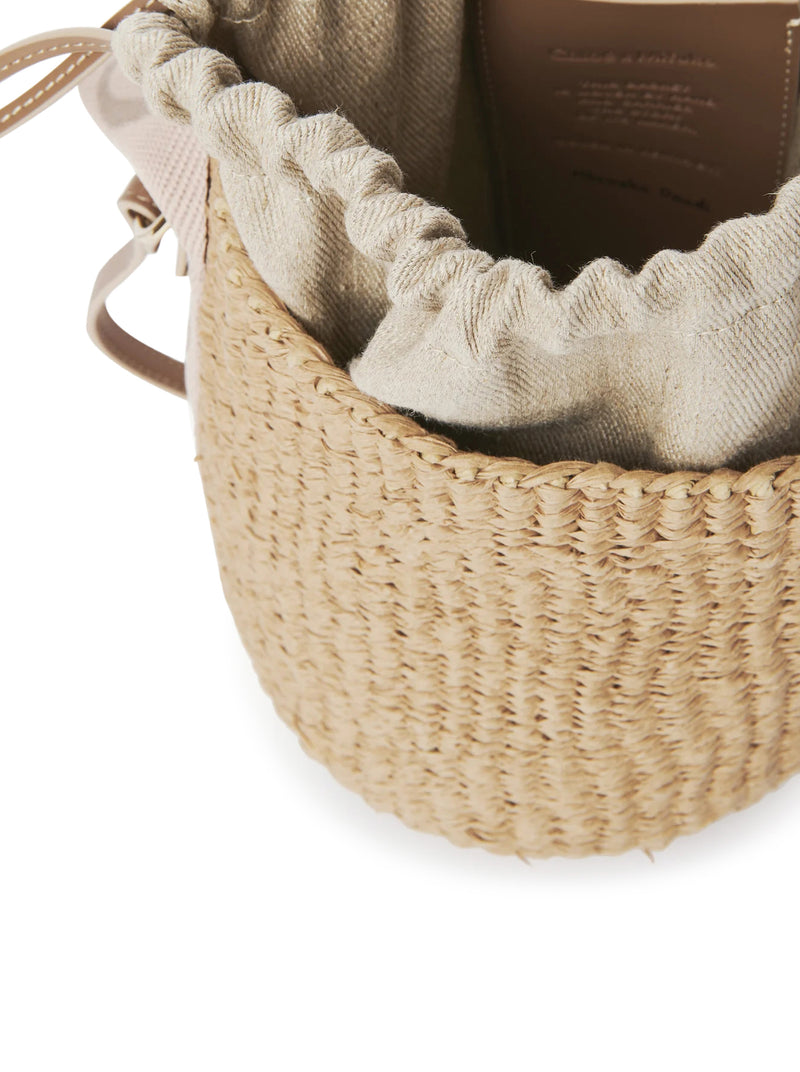 WOODY SMALL BASKET BAG IN NATURAL FIBRES