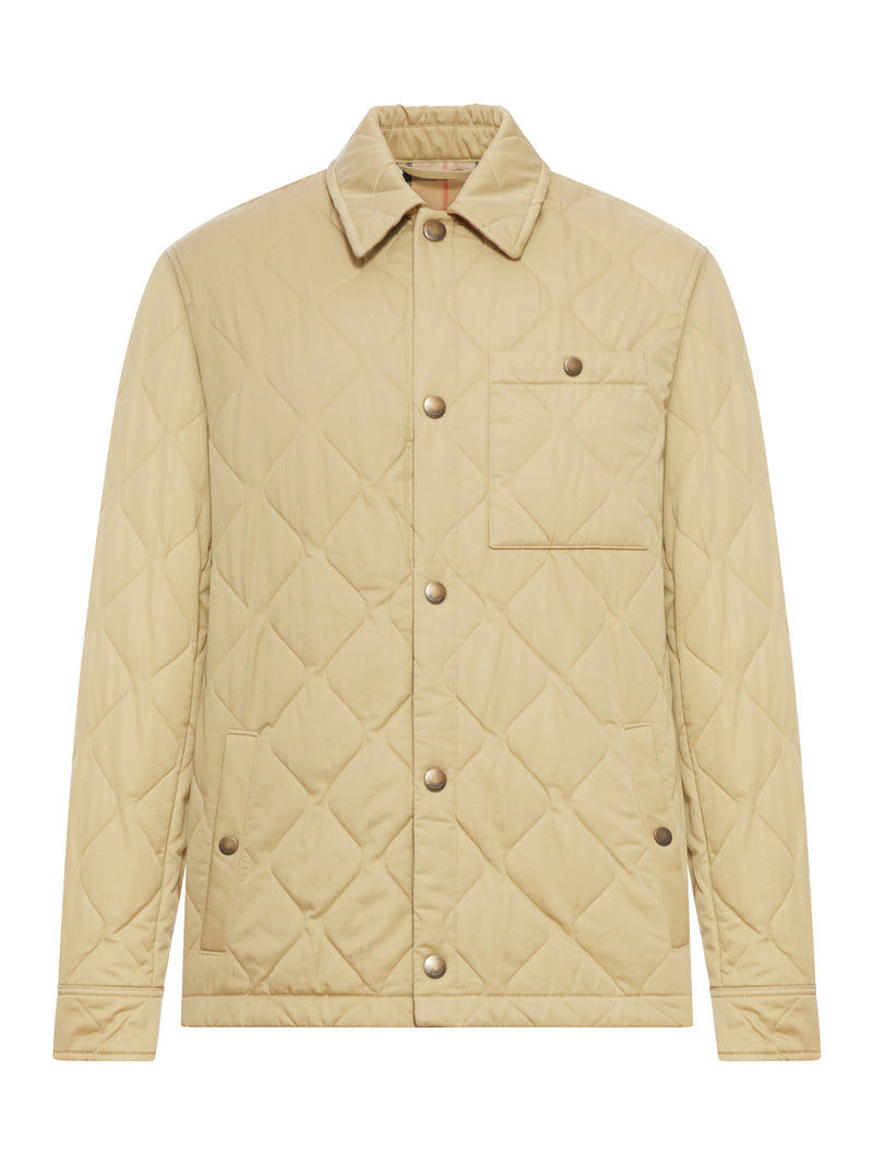 QUILTED GABARDINE OVERSHIRT