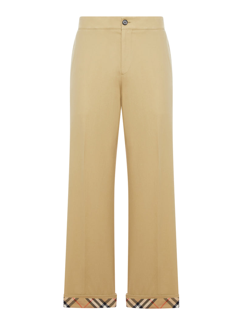 GABARDINE TROUSERS