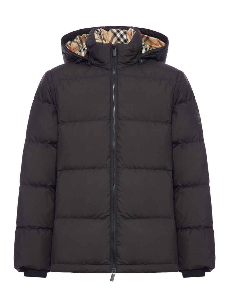 DOWN JACKET WITH DETACHABLE SLEEVES