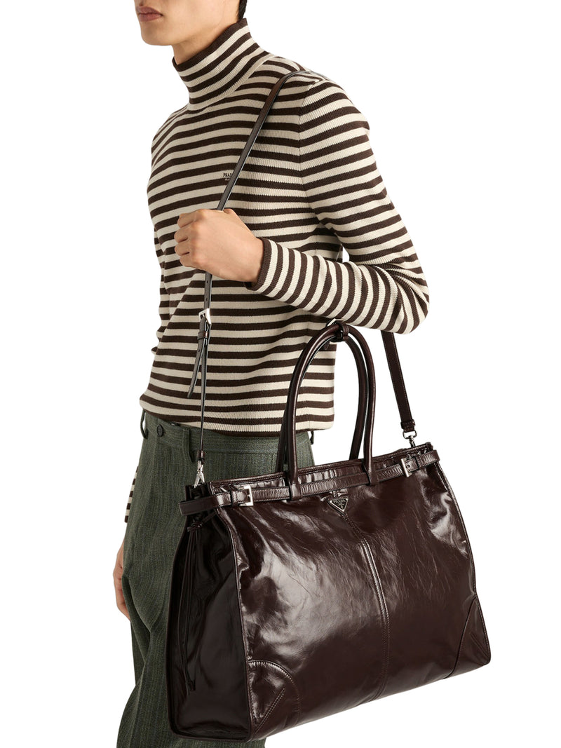 BONNIE LEATHER SHOPPING BAG