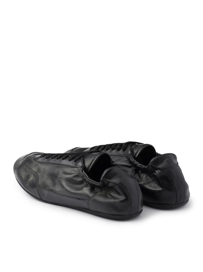 COLLAPSE LEATHER SNEAKERS