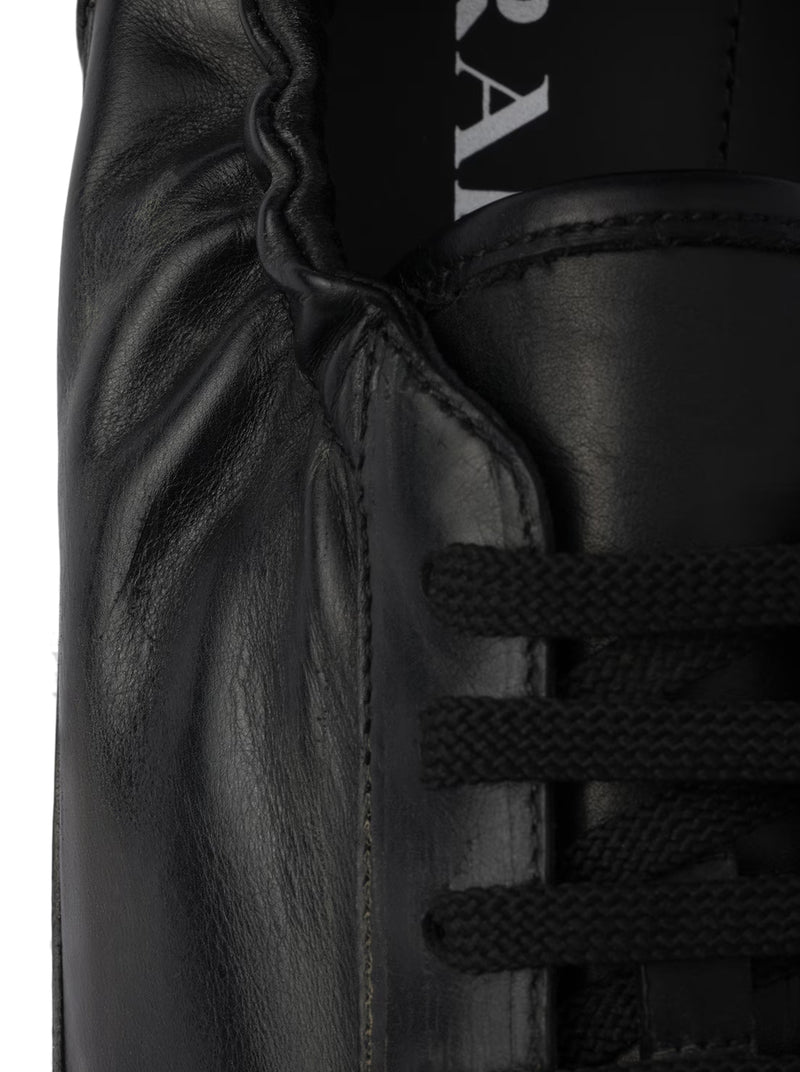 COLLAPSE LEATHER SNEAKERS