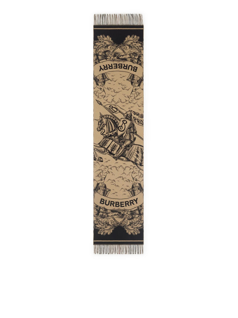 REVERSIBLE CASHMERE SCARF WITH EKD
