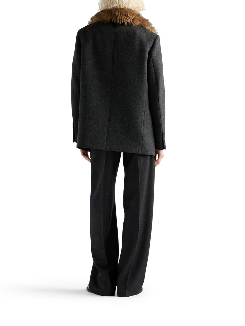 WOOL FLANNEL TROUSERS