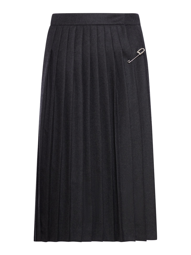 PLEATED MIDI SKIRT