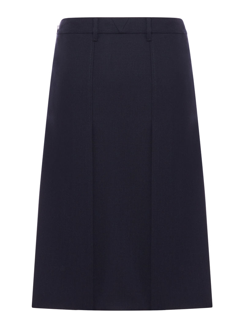 WOOL MIDI SKIRT