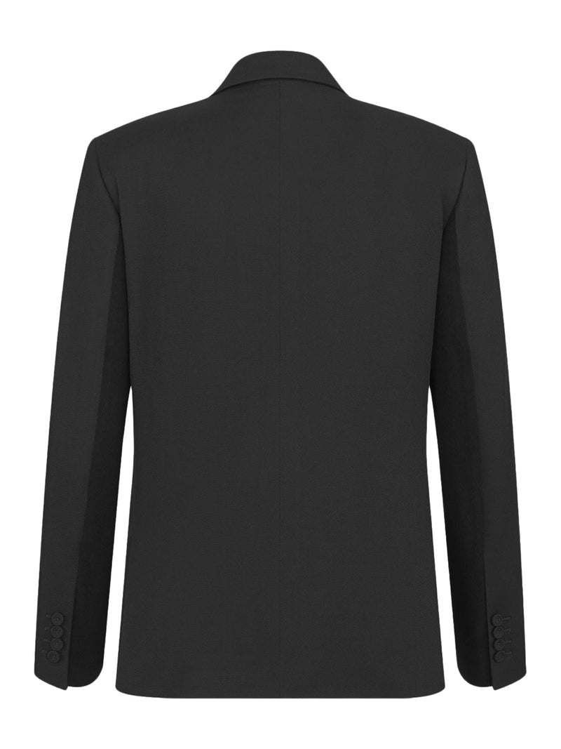 JACKET WITH CORDUROY DETAILS