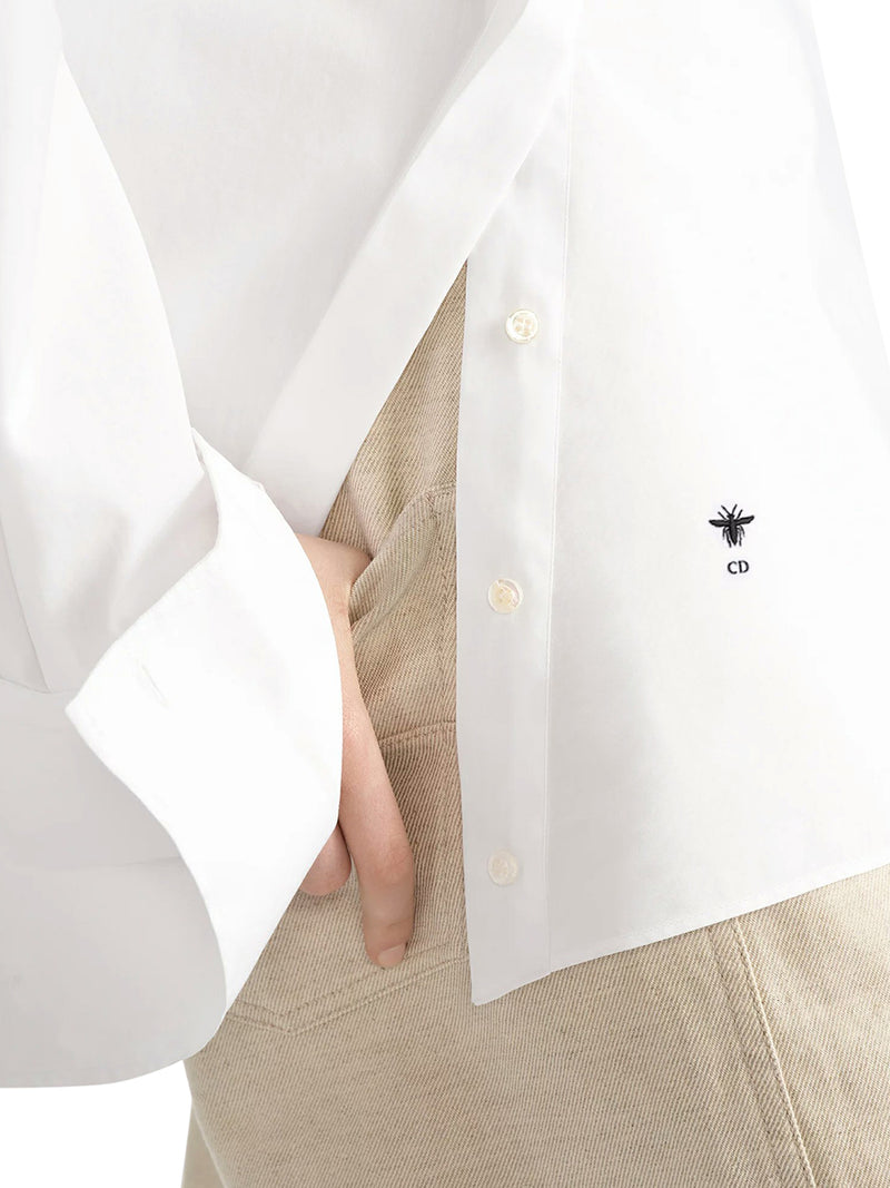 BLOUSE WITH OBLIQUE CLOSURE