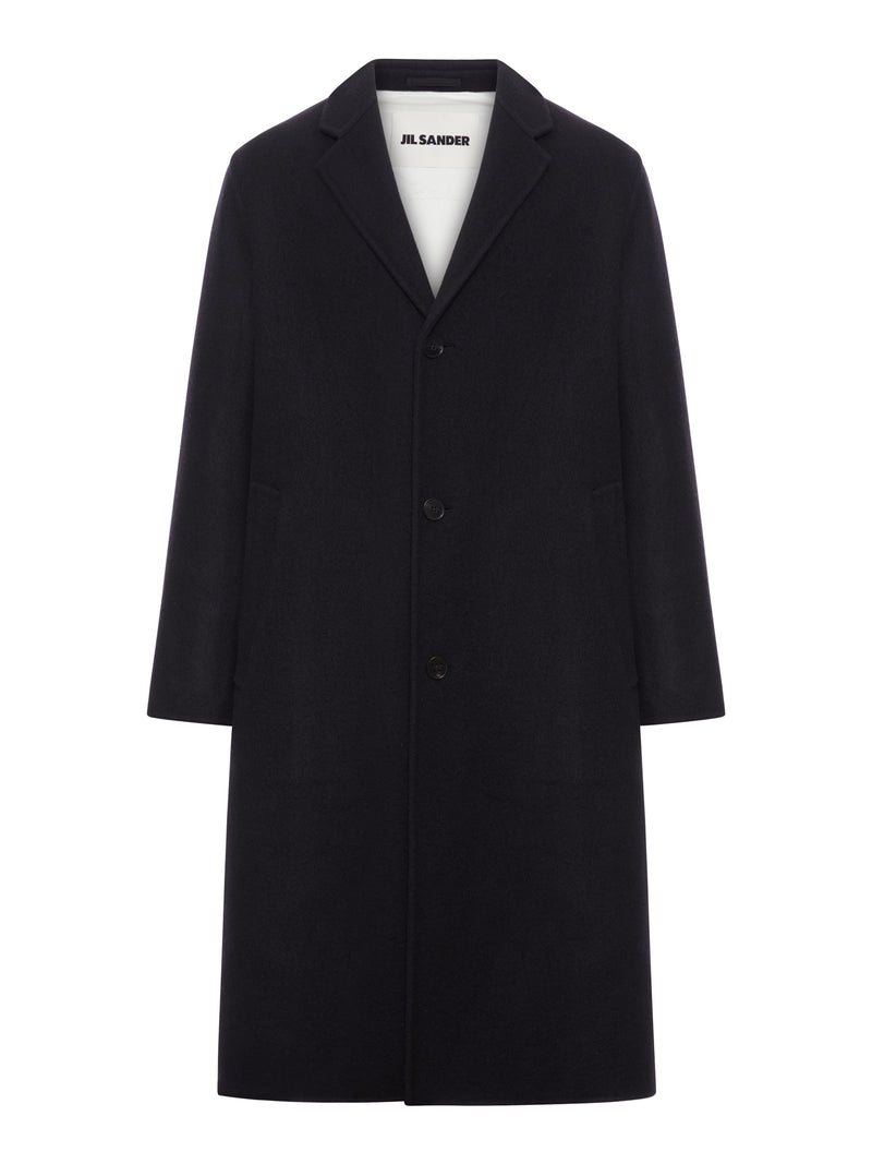 SEMI-LINED DOUBLE-BREASTED VIRGIN WOOL COAT