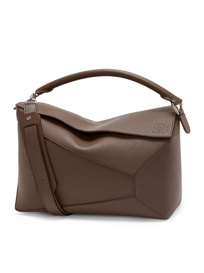 LARGE PUZZLE BAG IN HAMMERED CALFSKIN