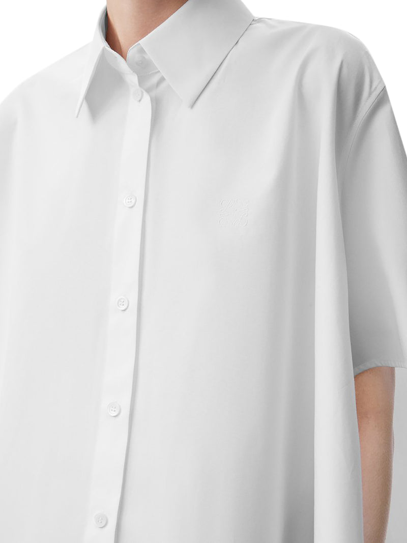 SHORTS SLEEVE TRAPEZE SHIRT IN COTTON