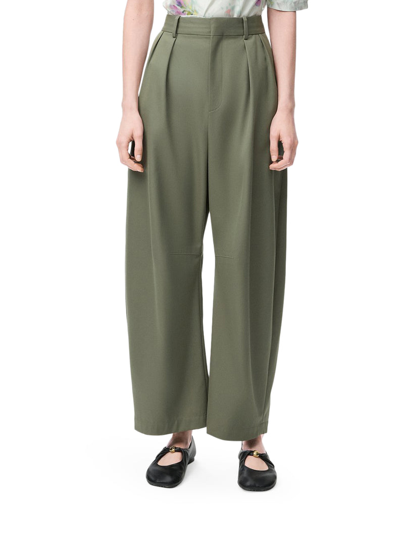 BARREL COTTON AND SILK TROUSERS