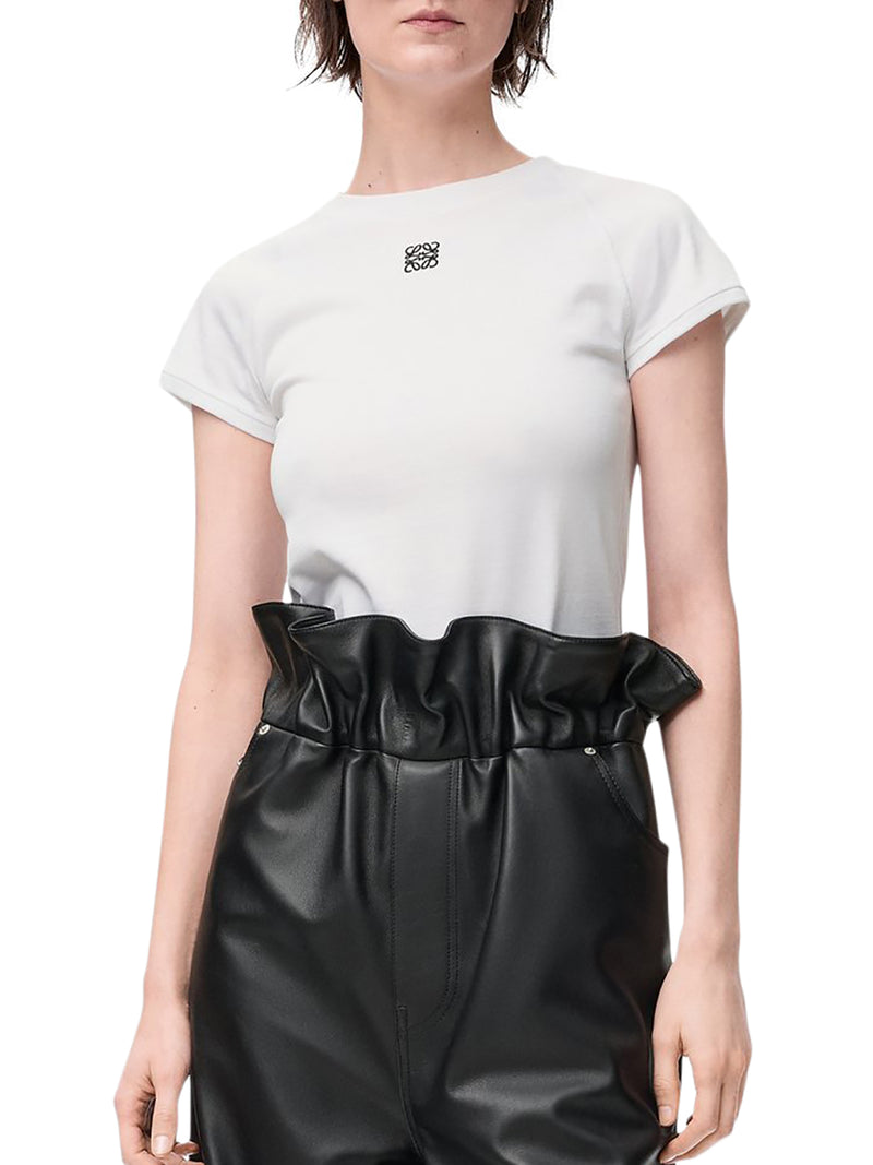 SLIM FIT COTTON T-SHIRT WITH ANAGRAM