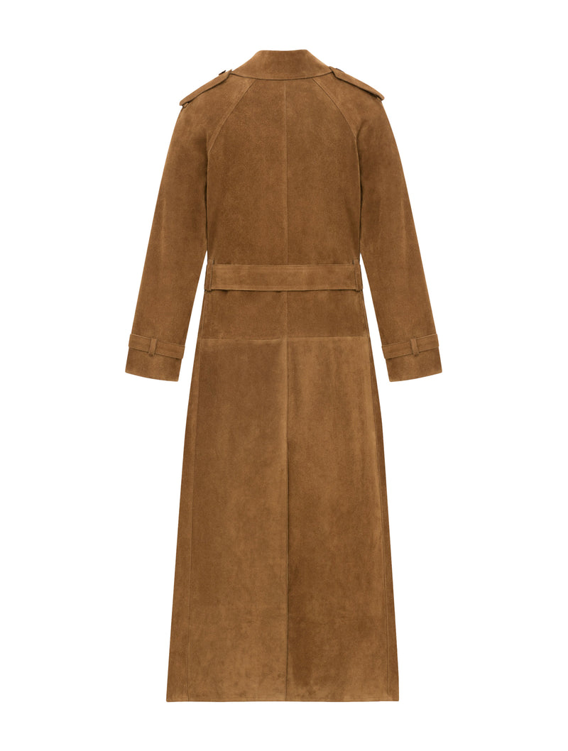 SUEDE TRENCH COAT