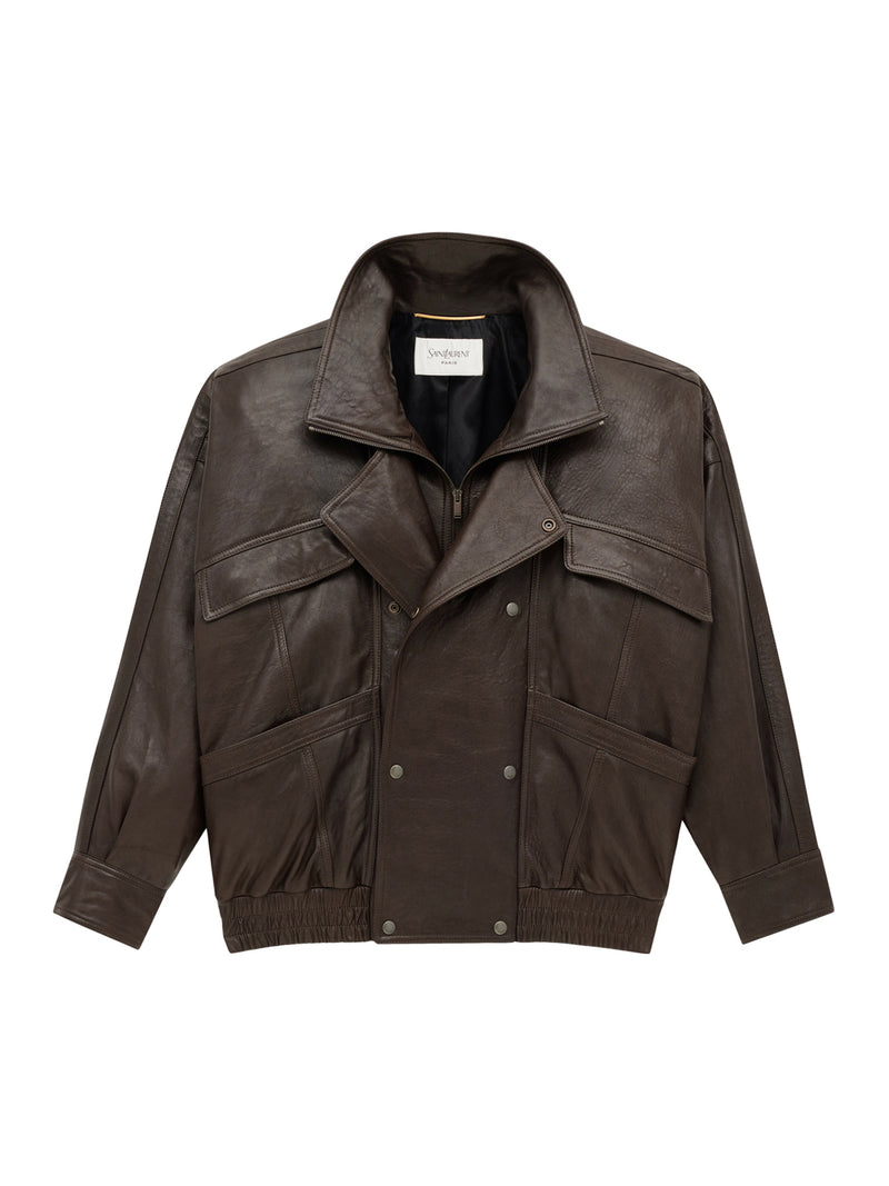 BALLOON LAMBSKIN BOMBER