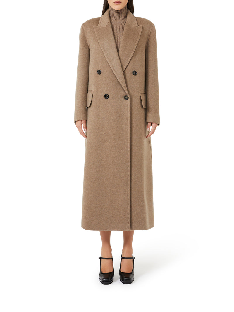 LONG DOUBLE-BREASTED CASHMERE COAT