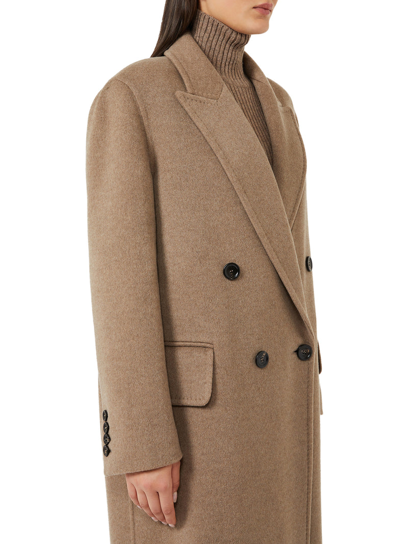 LONG DOUBLE-BREASTED CASHMERE COAT