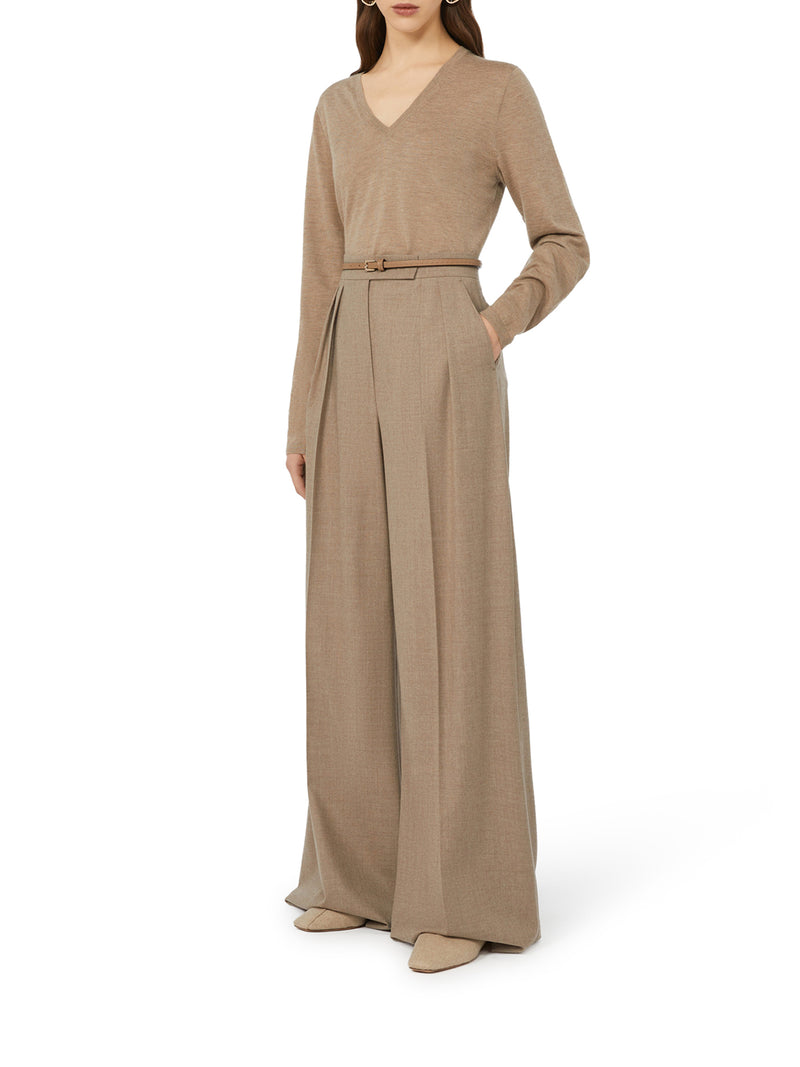 LINCE SWEATER IN SATINED CASHMERE YARN