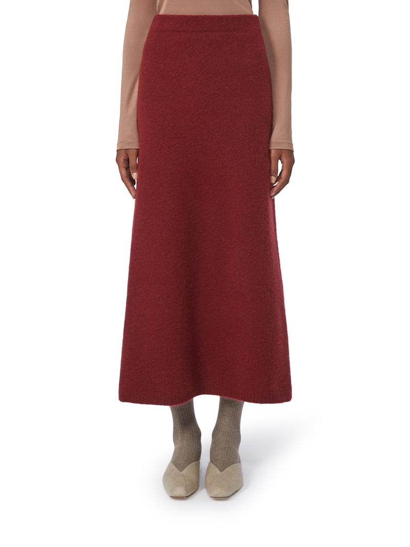 STRETCH CASHMERE YARN SKIRT