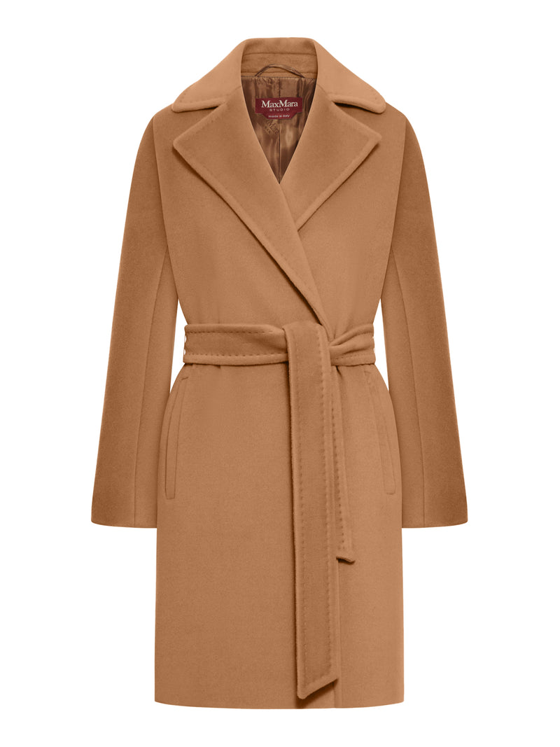 SCIRE BEAVER WOOL ROBE COAT